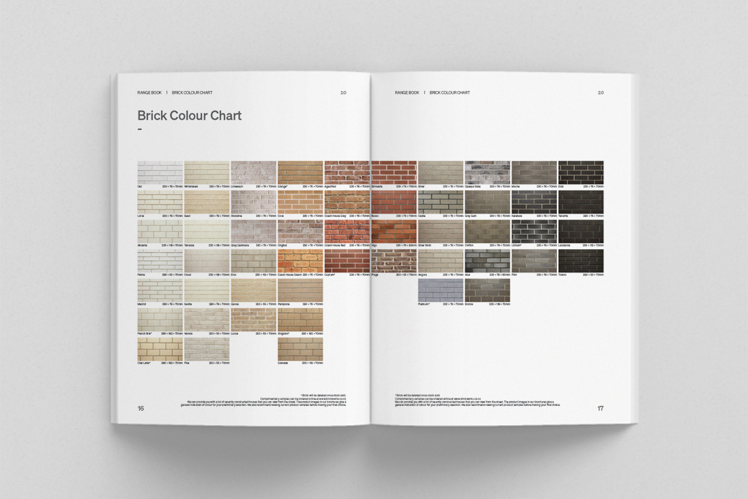 Brickworks colour chart