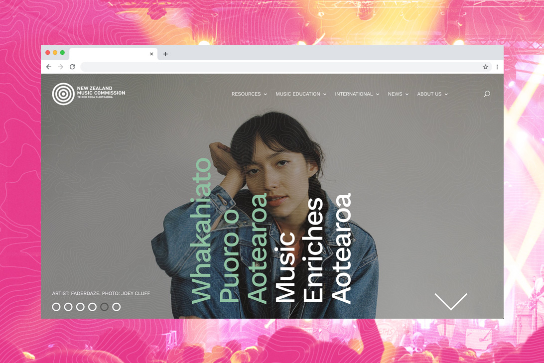 NZ Music Commission website